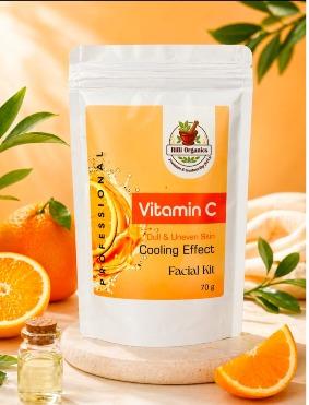 Vitamin C Cooling Effect Facial Kit for Instant Glow & Hydration – Brightening Skincare Kit for All Skin Types